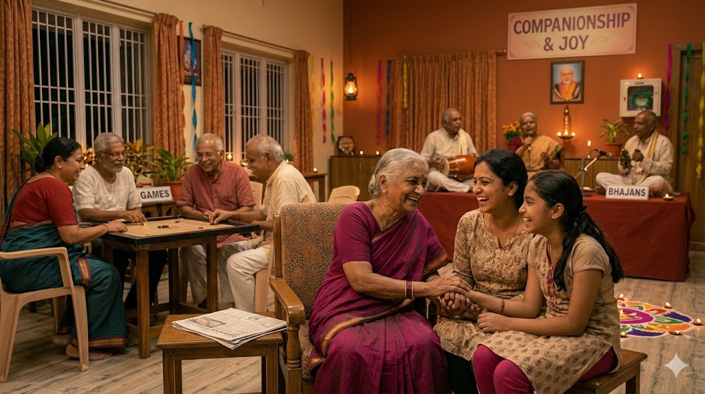Elderly women together