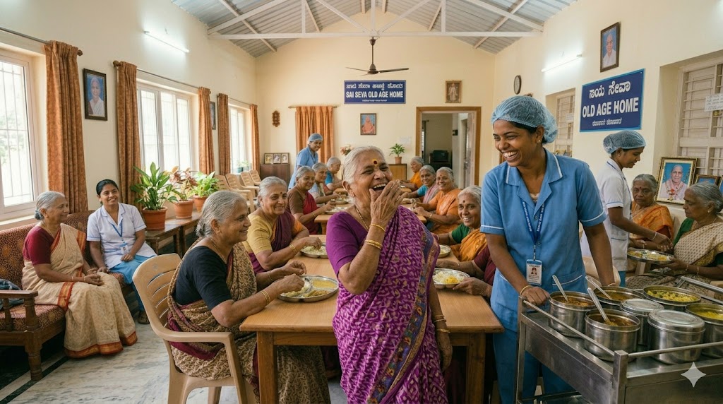 Hot food being served